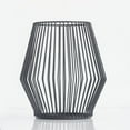 thumbnail image 2 of GUOOL Shape Candle Holder Metal Candlestick, Candlelight for Home Living Room Tables 14x16cm, 2 of 9
