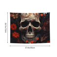 thumbnail image 6 of Picia Vintage Butterfly Flower Skull Pattern Tapestry-Tapestries for Bedroom Living Room Dorm(29x37"), 6 of 8