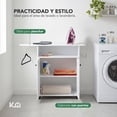 thumbnail image 4 of Tabla de Planchar con Gabinete de 2 Puertas Color Blanco, Mueble Organizador de Lavandería, 4 of 8