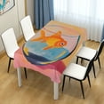 thumbnail image 4 of Yayeee Tablecloths 60" x 90" Rectangle Wrinkle Resistant Party Table Cover, Goldfish, 4 of 8