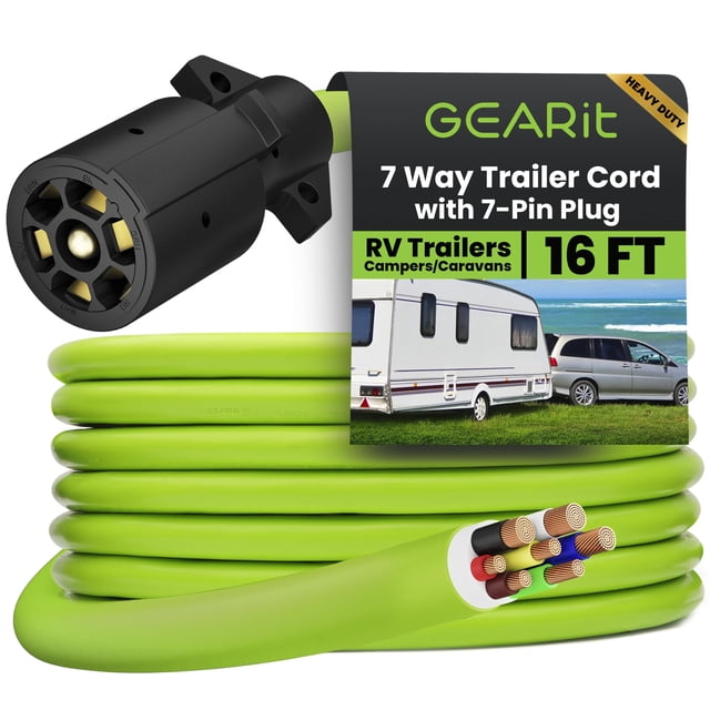 Cable para remolque, conector GearIt de 7 pines, resistente, 4,9 m