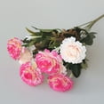 thumbnail image 6 of 1 Branch Artificial Peony Flower - Elegant and Vivid Faux Silk, Flexible and Weather-Resistant, Perfect for Home Decor and Party Favors, 6 of 8