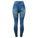 thumbnail image 2 of Gibobby Flare Leggings Leggings con patrón cintura alta para mujer, pantalones vaqueros imitación, mallas adelgazantes versátiles 80% algodón, mallas elásticas altas（Gris，Talla única), 2 of 4