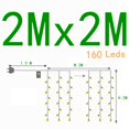 thumbnail image 3 of Guirnalda de luces LED con forma de carámbano para cortina, guirnalda de luces navideñas de hadas para Navidad, Año Nuevo, boda, hogar, habitación, patio, decoración de fiesta, 3 of 5