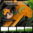 thumbnail image 4 of Topcobe 14 Inch Push Lawn Mower with 5 Steel Blades and Grass Catcher Bag, Push Lawn Mower, Push Lawn Sweeper-Orange, 4 of 8