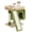 Beige & Green, variant on Leopard Print Small Cat Tree Perch For Indoor Cats