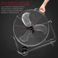 thumbnail image 3 of XtremepowerUS Ventilador de piso de flujo de alta velocidad, tambor rodante, ventilador de taller, garaje, flujo de aire de velocidad ajustable, 3 of 5