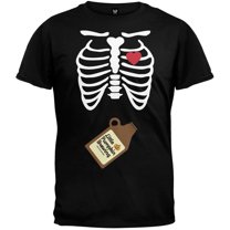 Old Glory Mens Growler Baby Pregnant Skeleton Halloween Costume Short Sleeve T Shirt