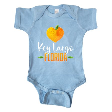 

Inktastic Key Largo Florida Orange in Heart Gift Baby Boy or Baby Girl Bodysuit