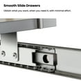 thumbnail image 3 of Home Zone Living 14”Width x 21”Depth 1 Shelf Pull Out Cabinet Organizer, Silver, 3 of 8