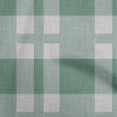 thumbnail image 1 of oneOone Georgette Viscose Dusty Teal Green Fabric Check Craft Projects Decor Fabric Printed By The Yard 42 Inch Wide, 1 of 1