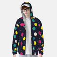 thumbnail image 2 of Fotbe Colorful Ping Pong Rackets Chaqueta con Protección Solar UPF 50+ para Hombre y Mujer, Camisa con Capucha y Bolsillos-3X-Large, 2 of 7