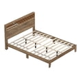 thumbnail image 6 of Aideliz Knotty Oak Wood Frame Queen Bed With Headboard, 6 of 7