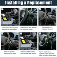 thumbnail image 7 of Unique Bargains 1 Set Ignition Switch Lock Cylinder with Key 69005-12740 6900512740 Replace for Toyota Corolla 1987-1992, 7 of 7