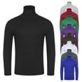 thumbnail image 6 of guisaled Turtle Neck Men's Long Sleeve T Shirt Thermal Cotton Turtleneck Shirts Solid Colors Classic Basic Slim Fit Strech Soft Undershirts Valentines Day Gifts, 6 of 6