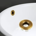 thumbnail image 4 of HAHDAXIA Sink Basin Trim Overflow Cover Brass Insert in Hole Round Caps Antique Brass 2 PCS, 4 of 7
