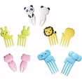 thumbnail image 1 of OFKPO 10Pcs Mini Lunch Fork, Animal Cartoon Child Fruit Fork, Animal Mini Cartoon Toothpick for Your Kids(Specifications: About 60MM), 1 of 8