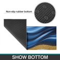 thumbnail image 6 of Blue and Gold Marble Pattern Anti Fatigue Kitchen Rugs Set Of 2, Non Slip Washable Decorative Floor Mats for Kitchen Sink Laundry, 17"x30" and 17"x47", 6 of 6
