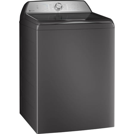 GE Profile - 5.0 Cu Ft High Efficiency Smart Top Load Washer with Smarter Wash Technology, Easier Reach & Microban Technology - Diamond Gray