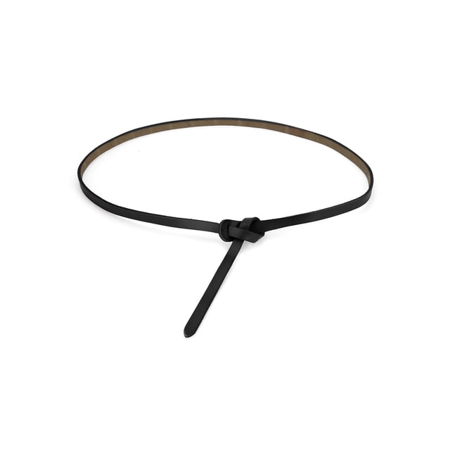 Cinturones ajustables de cuero para mujer INSPIRE CHIC, banda delgada sin hebilla para vestido negro