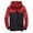 Red, variant on Jackets For Men Men'S Casual Print Patchwork Hooded Drawstring Long Sleeve Zipper Pocket Coat Loose Windbreaker Winter Coats For Men Tops For Men Blue M