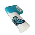 thumbnail image 4 of Cubierta de cabeza de putter de golf Cola EstiloA PU cuero bordado Blanco, 4 of 8