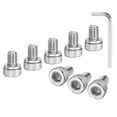 thumbnail image 1 of Uxcell 30-Pack M5 x 6mm Hex Socket Head Cap Screws Bolts, 304 Stainless Steel Machine Bolt Full Thread Precision Fasteners, 1 of 7