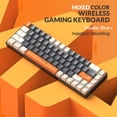 thumbnail image 4 of Teclado mecanico MAGIC REFINER K68 inalambrico Bluetooth 2.4GHz 68 teclas switch azul, 4 of 5
