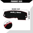thumbnail image 5 of Unique Bargains Dash Cover for Audi A3 2006-2013 Center Console Dashboard Cover Mat Non-Slip Polyester Black Red 1 Pcs, 5 of 6
