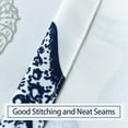 thumbnail image 2 of Tier Curtains for Kitchen Windows Starfish café Curtains, 1 Pair 27" x 24" Multi-Color Seashell Conch Printed Half Window Curtain Set for Bathroom Rod Pocket, Blue, 2 of 6