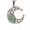 Green aventurine, variant on 10pcs Quartz Beads Inlaid Retro Moon Gemstone Pendants Necklace Jewelry Making-Unakite stone