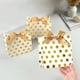 thumbnail image 4 of Adornos navideños, regalos navideños, 10 juegos de bolsos con lazo y lunares dorados estampados en caliente, corbatas, bufandas, mini bolsas de regalo, cajas de embalaje de papel., 4 of 8