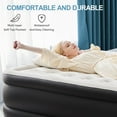 thumbnail image 2 of Aukfa 18" Queen Air Mattress with Built-in Pump, Inflatable Airbed for Camping, Travel, 660lbs, 2 of 8