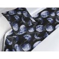 thumbnail image 3 of Moon Bed Runner Set, Night Concept Ornaments of Hazy Lunar Motifs Crescents Dark Sky Boho, Decorative Bedding Scarf & a Pillow Sham for Hotels Homes, Twin, Soft Blue Black and Grey, by Ambesonne, 3 of 3
