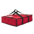 thumbnail image 4 of Large Insulated Pizza Carrier Bag for up to 2 Count 18" Pizzas with Ventilation and Zippered Closure for Pizza Delivery, Food Deliveries and Food Transport in Red in 20"L x 20"W x 6"H, 4 of 5