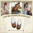 thumbnail image 7 of Kdxio Colorful Wildflower Meadow Women's Men's Slippers Plush Slip-On House Slipper for Winter Indoor Soft Cushion Non-slip Fluffy Slides Slippers-13, 7 of 7