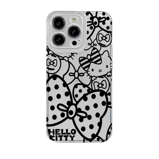 Hello Kittys Étui de Téléphone Chat Yeux en Colère pour IPhone 14 Plus 13 12 Mini 11 Pro Max Étui en Silicone Funda Shell ZR
