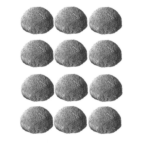 12Pieces Cleaning Cloth Pad for Window Vacuum Cleaner Robot Gray