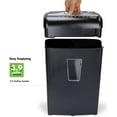 thumbnail image 4 of High-Security 8-Sheet Micro-Cut Paper Credit Card Shredder Black, 4 of 5