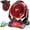 red, variant on Battery Powered Fan for Dewalt 20V Battery, 586 CFM Variable Speed, Jobsite Fan w/180° Oscillation, 4H Timer & LED Light Table Fan, Hook for Hanging Portable Fan, Camping Fans for Tents,TOOL ONLY