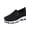 Black, variant on Women's Diabetic Orthopedic Arch Support Wide Width Slip On Walking Shoes Breathable Knit Mesh Extra Roomy Cushioned Non-Slip Casual Shoes for All Day Standing Daily Wear