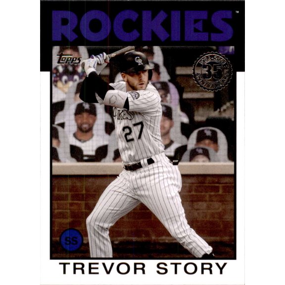 2021 TOPPS 1986 TOPPS BASEBALL 35TH ANNIVERSARY #86B-29 TREVOR STORY COLORADO ROCKIES