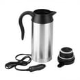 thumbnail image 2 of 750ml DC 12V 304 Stainless Steel and Food Grade PP Material Car Stainless Steel Cigarette Lighter Heating Kettle Mug Electric Travel Thermoses, 2 of 9