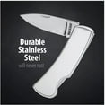 thumbnail image 3 of STARLIGHT- Pocket Knife Small Silver 3-1/2" Lockback Smooth Handle Engravable Wedding Gift, 3 of 6