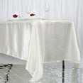 thumbnail image 2 of BalsaCircle 72" x 120" Satin Rectangular Tablecloth Ivory, 2 of 4