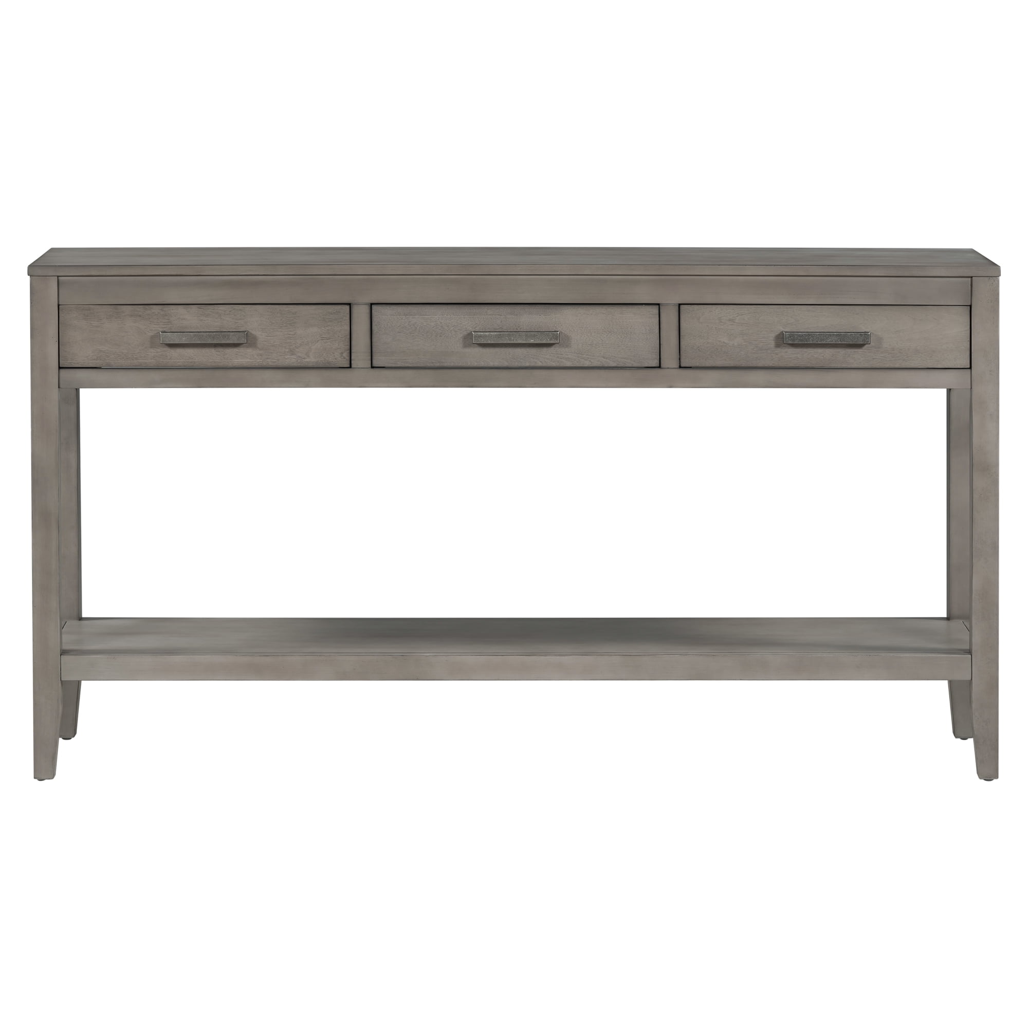 Harper & Bright Designs Rustic Console Table with Drawer, Contemporary Long Sofa Table Entryway Table with Shelf, Entrance Table for Entryway Hallway Living Room, Gray