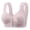 Gray, variant on Women's Front Closure Lace Bra with Leaf Pattern - Wireless Full Coverage Bandeau with Wide Straps for Everyday Comfort & Support