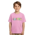 thumbnail image 5 of Boys' Sports Outdoor Easter Print Crew Neck Short Sleeve Pink 4Y-5Y, 5 of 6