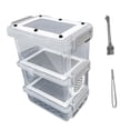 thumbnail image 2 of Almencla Roach Feeding Box Breeding Box Reusable Transparent House Easy to Clean Portable Style C, 2 of 8