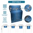 thumbnail image 6 of Modern Blue Table Runner 48 Inches Long, Abstract Diamond Luxury Gradient Kitchen Dining Burlap Linen Tablerunner for Small/Round/Square/Wedding/Coffee/Dining Table Party Home Décor 13 x 48, 6 of 8